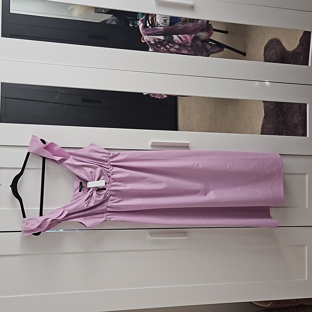 NWT DREW Anthropologie Lavender Maxi Dress, Large